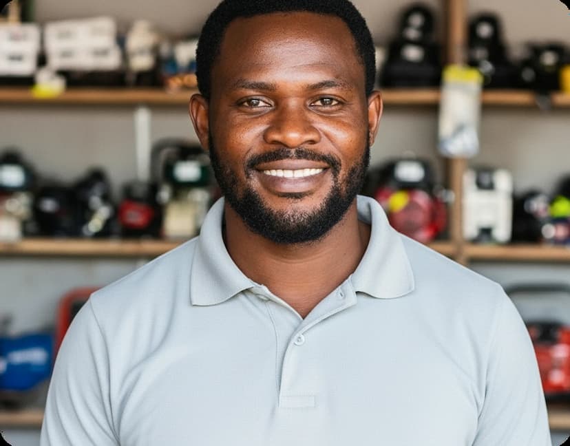 a man in his shop